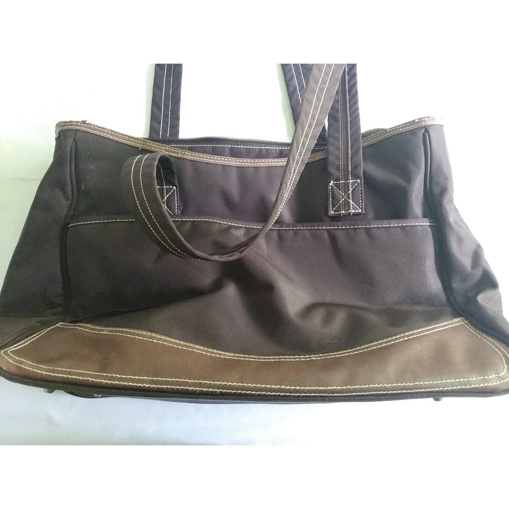 Kalencom Brown Diaper Bag Week-ender KD Design With Leather
